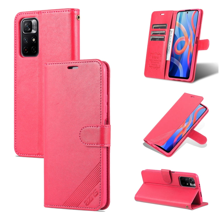 AZNS Sheepskin Texture Horizontal Flip Leather Phone Case with Holder & Card Slots & Wallet, For Xiaomi Redmi Note 11 / Poco M4 Pro 5G AZNS Sheepskin Texture Horizontal Flip Leather Phone Case with Holder & Card Slots & Wallet, For Xiaomi Redmi Note 11 / Poco M4 Pro 5G