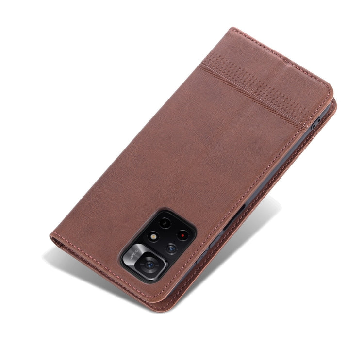 AZNS Magnetic Calf Texture Horizontal Flip Leather Phone Case with Card Slots & Holder & Wallet, For Xiaomi Redmi Note 11 AZNS Magnetic Calf Texture Horizontal Flip Leather Phone Case with Card Slots & Holder & Wallet, For Xiaomi Redmi Note 11