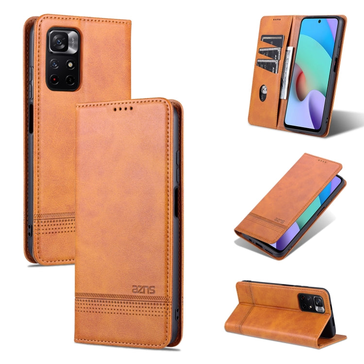 AZNS Magnetic Calf Texture Horizontal Flip Leather Phone Case with Card Slots & Holder & Wallet, For Xiaomi Redmi Note 11 AZNS Magnetic Calf Texture Horizontal Flip Leather Phone Case with Card Slots & Holder & Wallet, For Xiaomi Redmi Note 11