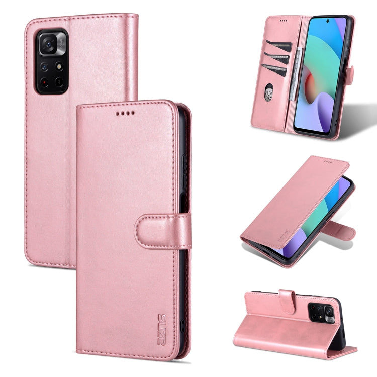 AZNS Skin Feel Calf Texture Horizontal Flip Leather Phone Case with Card Slots & Holder & Wallet, For Xiaomi Redmi Note 11 / Poco M4 Pro 5G AZNS Skin Feel Calf Texture Horizontal Flip Leather Phone Case with Card Slots & Holder & Wallet, For Xiaomi Redmi Note 11 / Poco M4 Pro 5G
