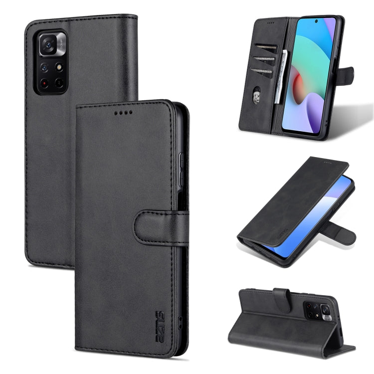 AZNS Skin Feel Calf Texture Horizontal Flip Leather Phone Case with Card Slots & Holder & Wallet, For Xiaomi Redmi Note 11 / Poco M4 Pro 5G AZNS Skin Feel Calf Texture Horizontal Flip Leather Phone Case with Card Slots & Holder & Wallet, For Xiaomi Redmi Note 11 / Poco M4 Pro 5G