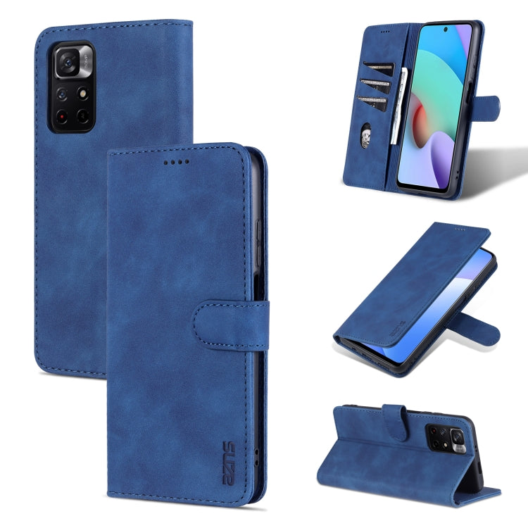 AZNS Skin Feel Calf Texture Horizontal Flip Leather Phone Case with Card Slots & Holder & Wallet, For Xiaomi Redmi Note 11 / Poco M4 Pro 5G AZNS Skin Feel Calf Texture Horizontal Flip Leather Phone Case with Card Slots & Holder & Wallet, For Xiaomi Redmi Note 11 / Poco M4 Pro 5G