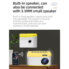 T20 320x240 400 Lumens Portable Home Theater LED HD Digital Projector, Same Screen Version,, US Plug, Same Screen Version, EU Plug, Same Screen Version, UK Plug, Same Screen Version, AU Plug, Same Screen Version