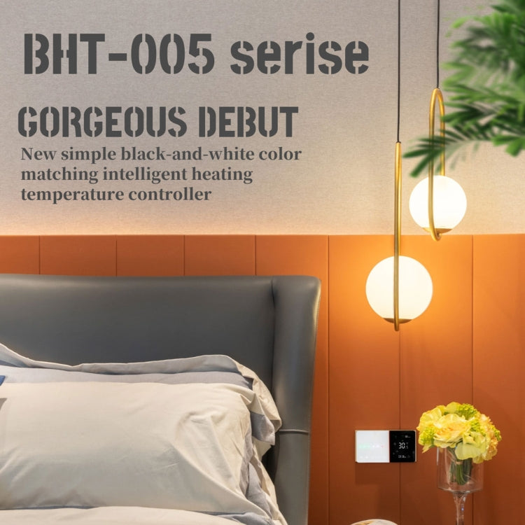 BHT-005-GCLW 220V AC 3A Smart Home Heating Thermostat for EU Box, Control Boiler Heating with Only Internal Sensor & WIFI Connection, BHT-005-GCLW BHT-005-GCLW 220V AC 3A Smart Home Heating Thermostat for EU Box, Control Boiler Heating with Only Internal Sensor & WIFI Connection, BHT-005-GCLW