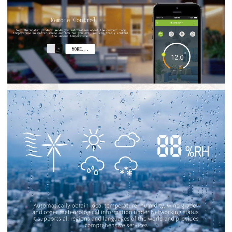 BHT-005-GCLW 220V AC 3A Smart Home Heating Thermostat for EU Box, Control Boiler Heating with Only Internal Sensor & WIFI Connection, BHT-005-GCLW BHT-005-GCLW 220V AC 3A Smart Home Heating Thermostat for EU Box, Control Boiler Heating with Only Internal Sensor & WIFI Connection, BHT-005-GCLW