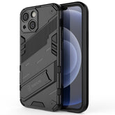 Punk Armor 2 in 1 PC + TPU Phone Case with Invisible Holder, For iPhone 13 mini, For iPhone 13, For iPhone 13 Pro