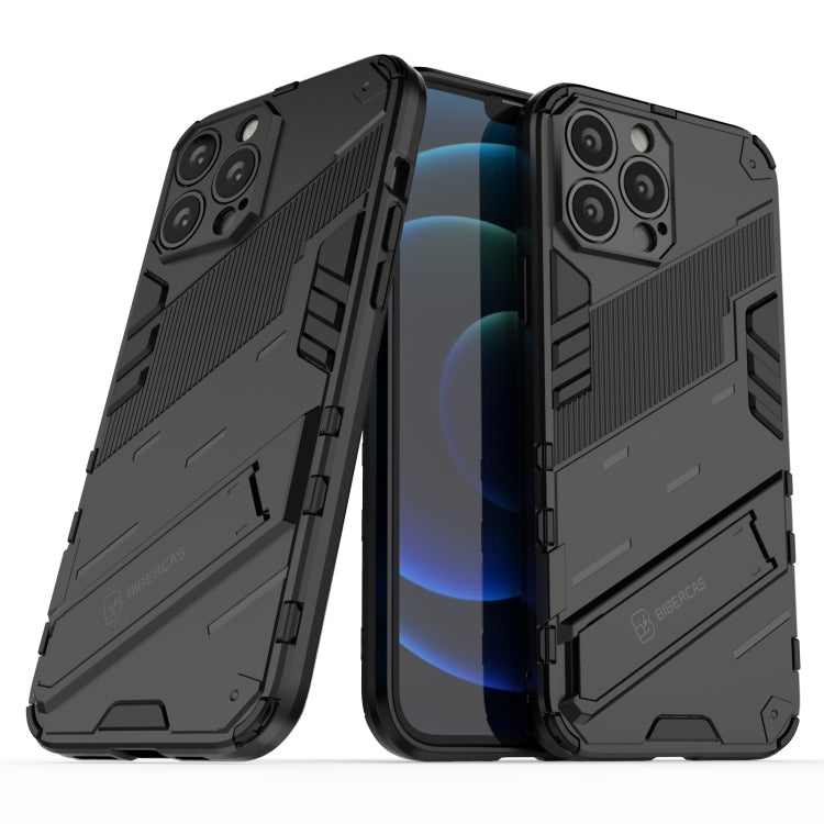Punk Armor 2 in 1 PC + TPU Phone Case with Invisible Holder, For iPhone 13 Pro Max Punk Armor 2 in 1 PC + TPU Phone Case with Invisible Holder, For iPhone 13 Pro Max