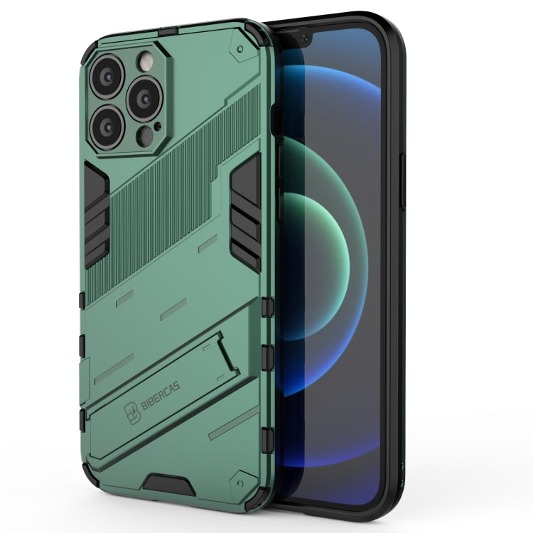 Punk Armor 2 in 1 PC + TPU Phone Case with Invisible Holder, For iPhone 13 Pro Max Punk Armor 2 in 1 PC + TPU Phone Case with Invisible Holder, For iPhone 13 Pro Max