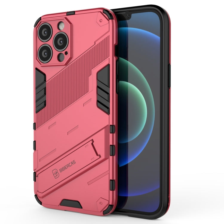 Punk Armor 2 in 1 PC + TPU Phone Case with Invisible Holder, For iPhone 13 Pro Max Punk Armor 2 in 1 PC + TPU Phone Case with Invisible Holder, For iPhone 13 Pro Max