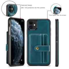 JEEHOOD RFID Blocking Anti-Theft Wallet Phone Case, For iPhone 12 mini, For iPhone 12 / 12 Pro, For iPhone 12 Pro Max, For iPhone 11, For iPhone 11 Pro, For iPhone 11 Pro Max, For iPhone X / XS, For iPhone XR