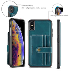 JEEHOOD RFID Blocking Anti-Theft Wallet Phone Case, For iPhone XS Max, For iPhone SE 2022 / SE 2020 / 7 / 8, For iPhone 7 Plus / 8 Plus