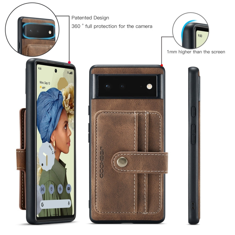 JEEHOOD RFID Blocking Anti-Theft Wallet Phone Case, For Google Pixel 6, For Google Pixel 6 Pro JEEHOOD RFID Blocking Anti-Theft Wallet Phone Case, For Google Pixel 6, For Google Pixel 6 Pro