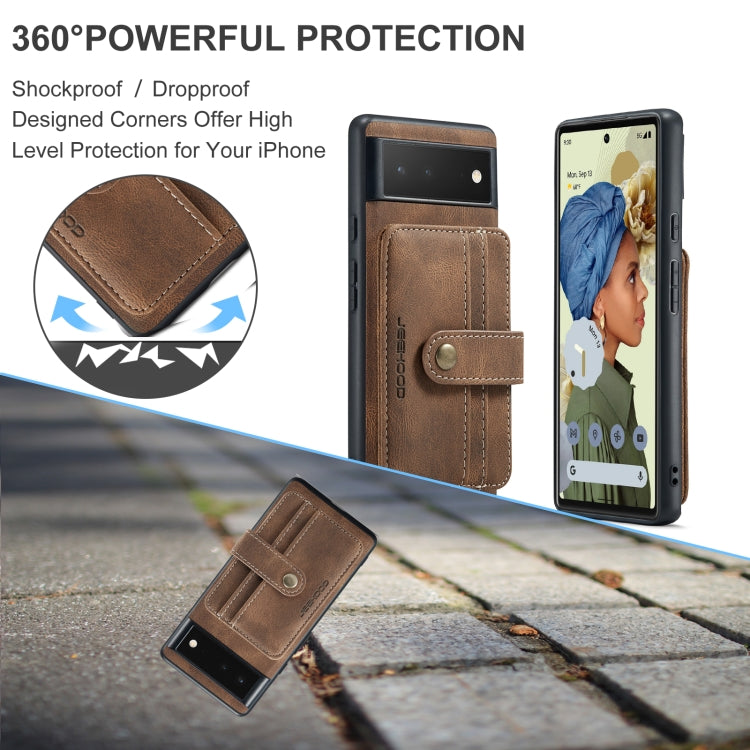 JEEHOOD RFID Blocking Anti-Theft Wallet Phone Case, For Google Pixel 6, For Google Pixel 6 Pro JEEHOOD RFID Blocking Anti-Theft Wallet Phone Case, For Google Pixel 6, For Google Pixel 6 Pro