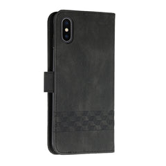 Cubic Skin Feel Flip Leather Phone Case, For iPhone XS Max, For iPhone SE 2022 / SE 2020 / 7 / 8, For iPhone 7 Plus / 8 Plus