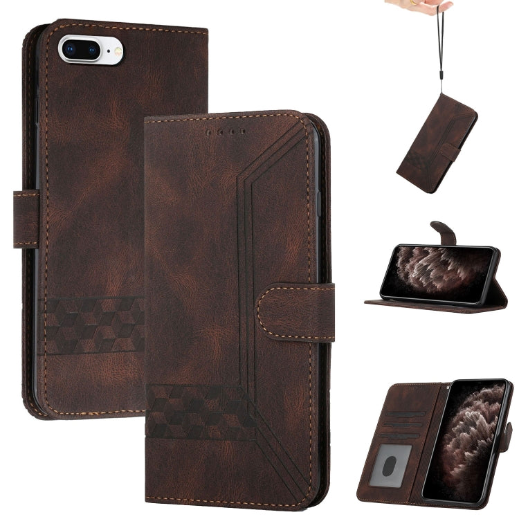 Cubic Skin Feel Flip Leather Phone Case, For iPhone XS Max, For iPhone SE 2022 / SE 2020 / 7 / 8, For iPhone 7 Plus / 8 Plus Cubic Skin Feel Flip Leather Phone Case, For iPhone XS Max, For iPhone SE 2022 / SE 2020 / 7 / 8, For iPhone 7 Plus / 8 Plus