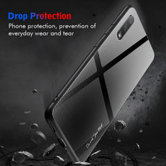 Texture Gradient Glass Protective Case, For Honor 9X, For OnePlus 7, For Huawei Mate 30 Pro, For Huawei P30 Pro