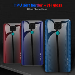 Texture Gradient Glass Protective Case, For Huawei Nova 5i Pro, For Xiaomi Redmi K20 / K20 Pro / 9T, For Xiaomi Redmi Note 7, For Xiaomi CC9 Pro