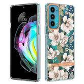 IMD-TPU-Telefonhülle der Blumen- und Pflanzenserie für Motorola Edge 20 Pro