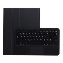 A07B-A Funda de piel con teclado Bluetooth y teclas cuadradas con textura de piel de cordero y control táctil para iPad, iPad 9.7 2018 y 2017 / Pro 9.7 pulgadas / Air 2, iPad Pro 10.5 pulgadas / 10.2 2021 y 2020 y 2019 / Air 3