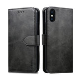 GUSSIM Magnetic Horizontal Flip Leather Case with Holder & Card Slots & & Wallet, For iPhone XS Max, For iPhone X / XS, For iPhone XR, For iPhone 11, For iPhone 11 Pro