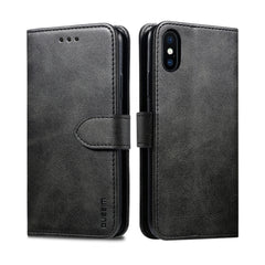 GUSSIM Magnetische horizontale Klapphülle aus Leder mit Halterung & Kartenfächern & Geldbörse, für iPhone XR, für iPhone 11, für iPhone 11 Pro, für iPhone 11 Pro Max
