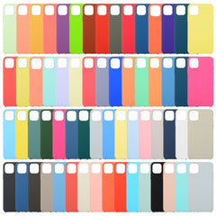 Funda de silicona sólida para iPhone 12/12 Pro