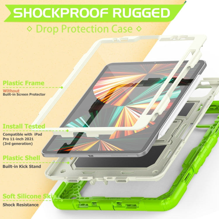 Funda de silicona + PC para tableta con soporte, para iPad Pro 11 2022/2021/2020/2018 Funda de silicona + PC para tableta con soporte, para iPad Pro 11 2022/2021/2020/2018