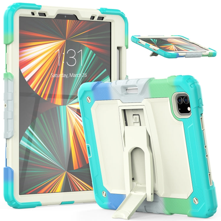 Funda de silicona + PC para tableta con soporte, para iPad Pro 11 2022/2021/2020/2018 Funda de silicona + PC para tableta con soporte, para iPad Pro 11 2022/2021/2020/2018