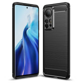 TPU-Telefonhülle aus Kohlefaser mit gebürsteter Textur, für Xiaomi 12 5G, für Xiaomi 12 Pro 5G, für Xiaomi Mi 12 Ultra 5G