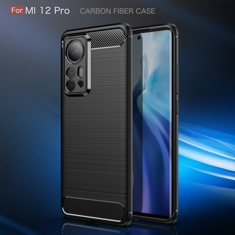 Brushed Texture Carbon Fiber TPU Phone Case, For Xiaomi 12 Pro 5G, For Xiaomi Mi 12 Ultra 5G Brushed Texture Carbon Fiber TPU Phone Case, For Xiaomi 12 Pro 5G, For Xiaomi Mi 12 Ultra 5G