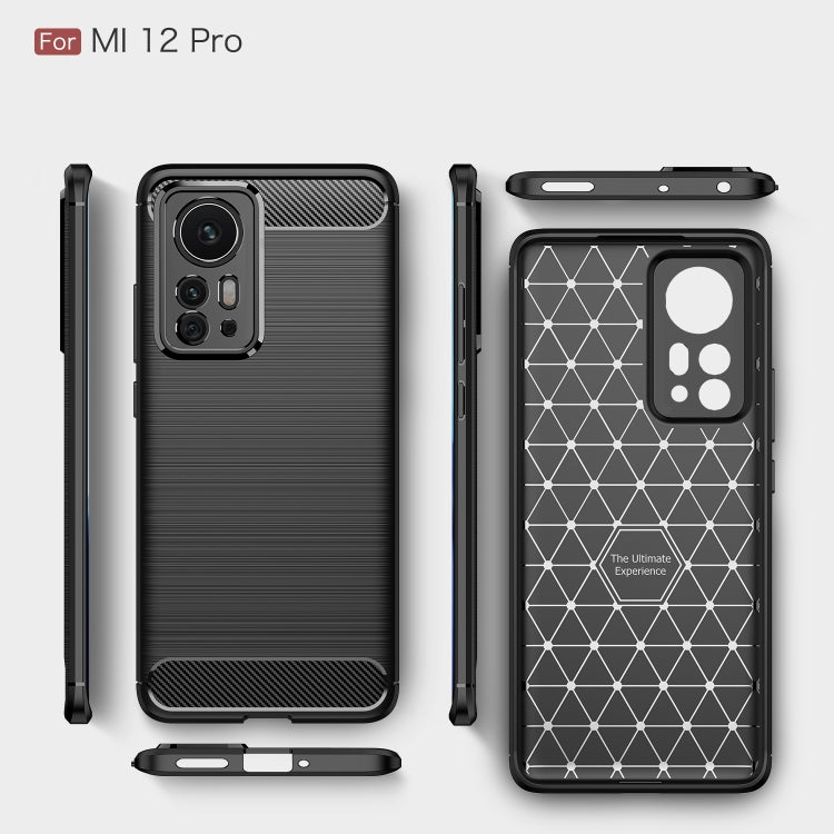 Brushed Texture Carbon Fiber TPU Phone Case, For Xiaomi 12 Pro 5G, For Xiaomi Mi 12 Ultra 5G Brushed Texture Carbon Fiber TPU Phone Case, For Xiaomi 12 Pro 5G, For Xiaomi Mi 12 Ultra 5G