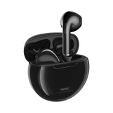 REMAX TWS-50i Auriculares estéreo inalámbricos con Bluetooth, color negro