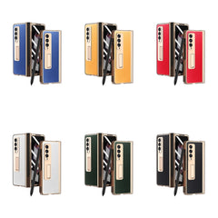 Electroplated Hinge Pen Slot Kevlar Phone Case