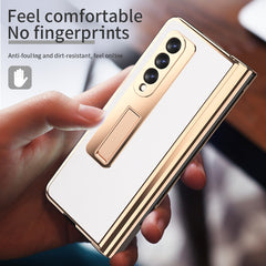 Electroplated Hinge Pen Slot Lychee Phone Case