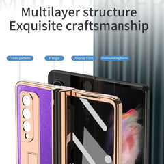 Electroplated Hinge Pen Slot Cross Phone Case