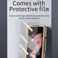 Electroplated Hinge Pen Slot Cross Phone Case