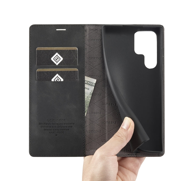 LC.IMEEKE Soft PU + TPU Magnetic Skin-friendly Feeling Leather Phone Case, For Samsung Galaxy S22 Ultra, For Samsung Galaxy S22 LC.IMEEKE Soft PU + TPU Magnetic Skin-friendly Feeling Leather Phone Case, For Samsung Galaxy S22 Ultra, For Samsung Galaxy S22
