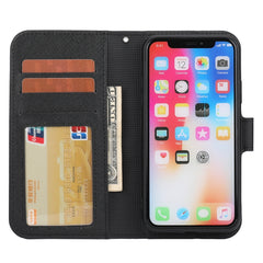 Abnehmbare Leder-Telefonhülle mit Kreuzstruktur, für iPhone XS Max, für iPhone SE 2022 / SE 2020 / 8 / 7, für iPhone 8 Plus / 7 Plus