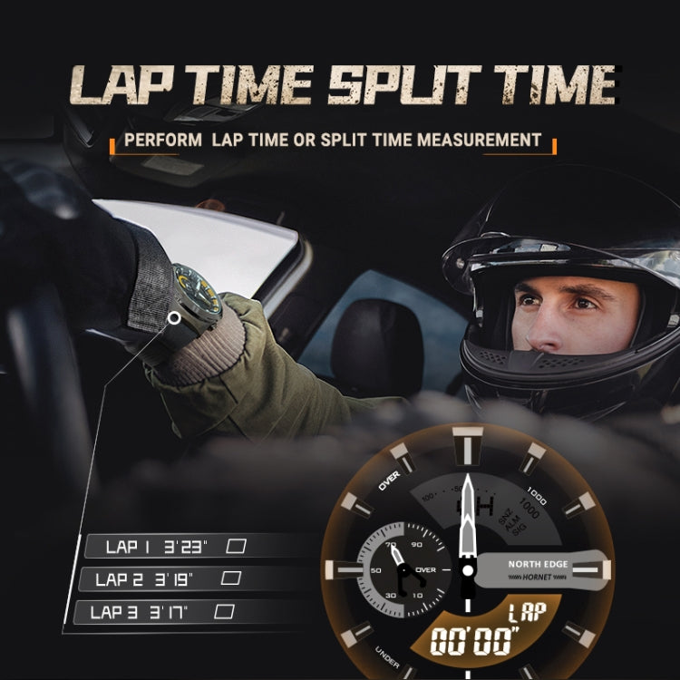 NORTH EDGE HORNET Dual Digital Alarm Clock Timing Men Luminous Sports Watch NORTH EDGE HORNET Dual Digital Alarm Clock Timing Men Luminous Sports Watch