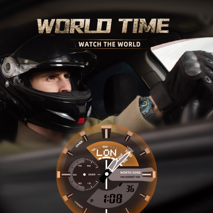 NORTH EDGE HORNET Dual Digital Alarm Clock Timing Men Luminous Sports Watch NORTH EDGE HORNET Dual Digital Alarm Clock Timing Men Luminous Sports Watch