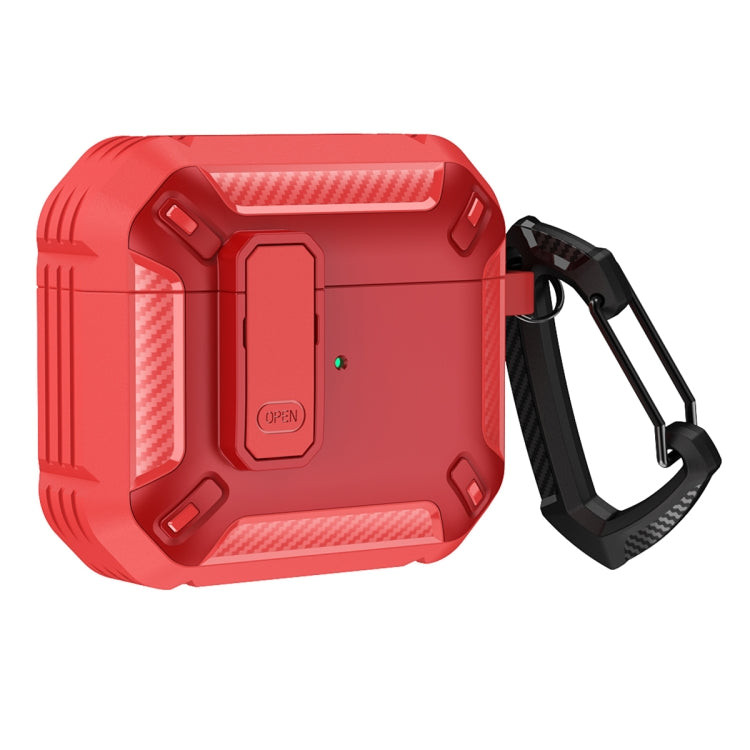 Estuche protector a prueba de golpes para auriculares con gancho para AirPods 3, para AirPods 3 Estuche protector a prueba de golpes para auriculares con gancho para AirPods 3, para AirPods 3