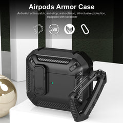 Estuche protector a prueba de golpes para auriculares con gancho para AirPods 3, para AirPods 3