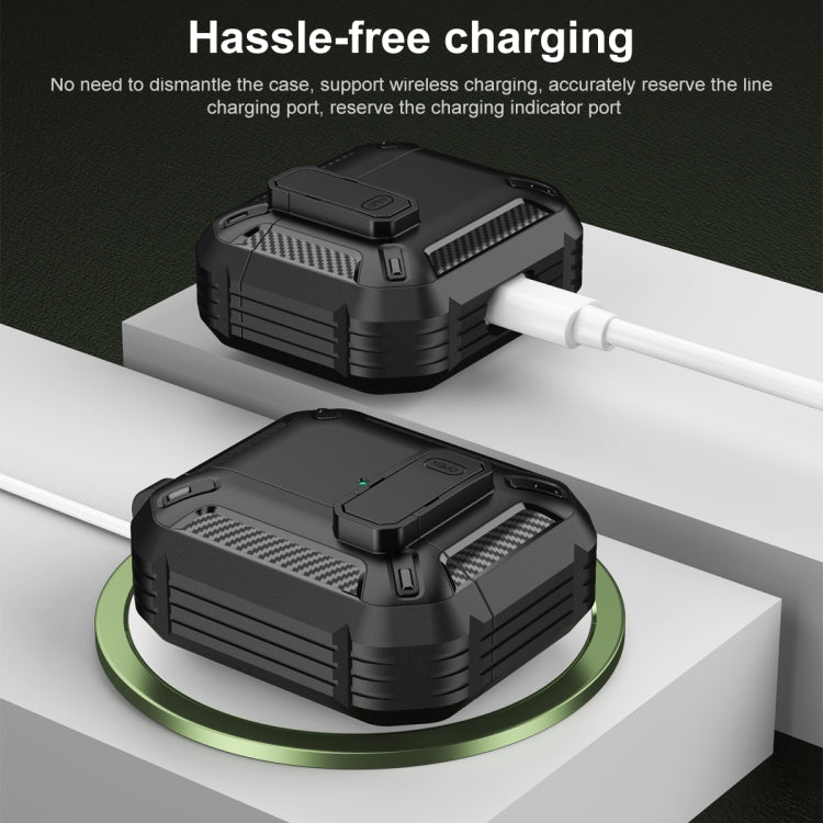 Estuche protector a prueba de golpes para auriculares con gancho para AirPods 3, para AirPods 3 Estuche protector a prueba de golpes para auriculares con gancho para AirPods 3, para AirPods 3