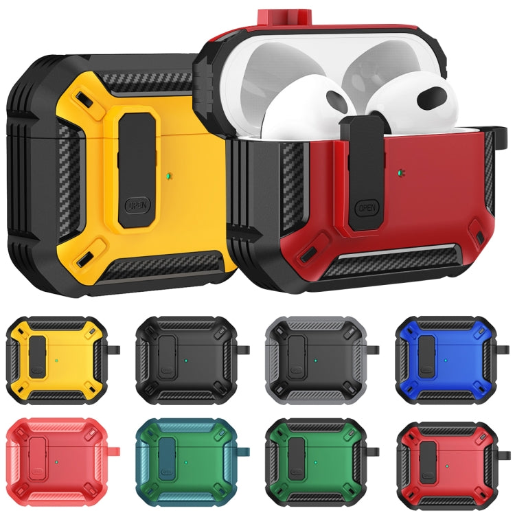 Estuche protector a prueba de golpes para auriculares con gancho para AirPods 3, para AirPods 3 Estuche protector a prueba de golpes para auriculares con gancho para AirPods 3, para AirPods 3