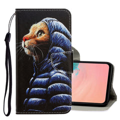 3D Colored Drawing Horizontal Flip PU Leather Case with Holder & Card Slots & Wallet