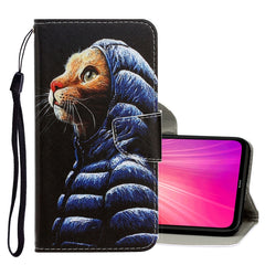 3D Colored Drawing Horizontal Flip PU Leather Case with Holder & Card Slots & Wallet