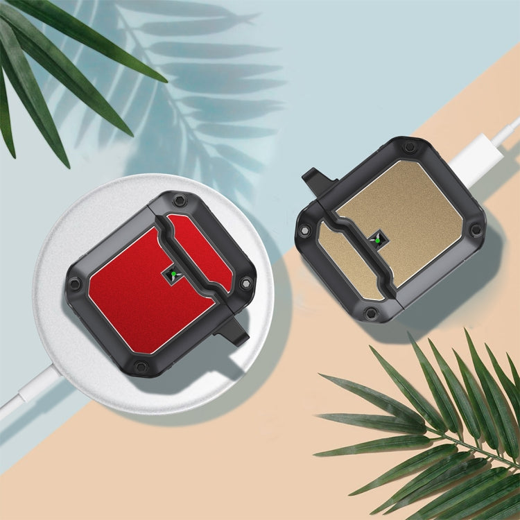 Mecha Hardware Kopfhörer-Schutzhülle mit Haken, für AirPods 3, für AirPods 2 / 1, für AirPods Pro, für Samsung Galaxy Buds 2 / Buds Pro / Buds Live / Buds 2 Pro Mecha Hardware Kopfhörer-Schutzhülle mit Haken, für AirPods 3, für AirPods 2 / 1, für AirPods Pro, für Samsung Galaxy Buds 2 / Buds Pro / Buds Live / Buds 2 Pro