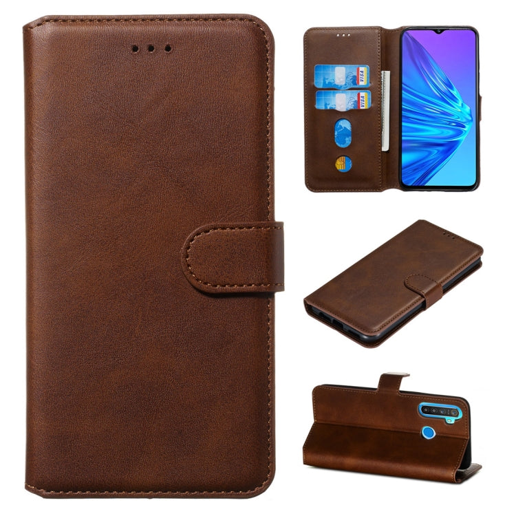 Classic Calf Texture Horizontal Flip PU Leather Case, with Holder & Card Slots & Wallet, For OPPO Realme 5, For OPPO Realme 5 Pro / Realme Q Classic Calf Texture Horizontal Flip PU Leather Case, with Holder & Card Slots & Wallet, For OPPO Realme 5, For OPPO Realme 5 Pro / Realme Q