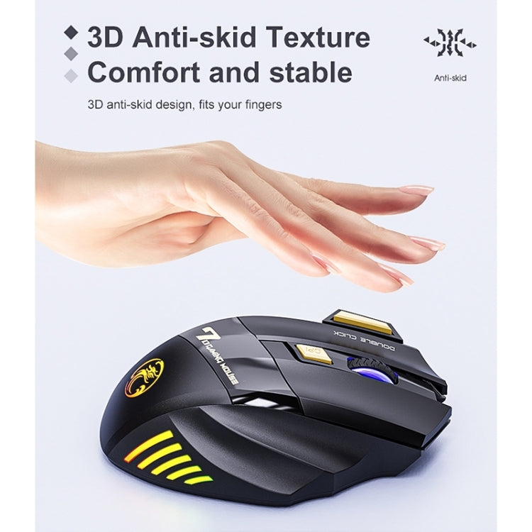 Ratón inalámbrico para juegos iMICE GW-X7 2.4G + Bluetooth, modo dual, recargable, silencioso, de 7 botones, con luces RGB de colores, GW-X7 2.4G + Bluetooth Ratón inalámbrico para juegos iMICE GW-X7 2.4G + Bluetooth, modo dual, recargable, silencioso, de 7 botones, con luces RGB de colores, GW-X7 2.4G + Bluetooth