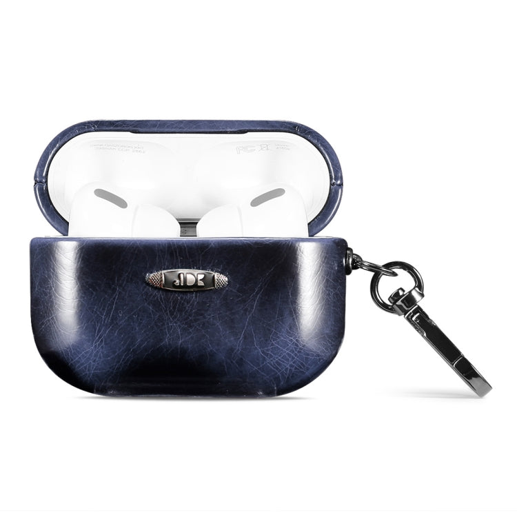 Estuche protector para auriculares con textura de cuero encerado al aceite y hebilla para colgar, para AirPods 1/2, para AirPods 3, para AirPods Pro Estuche protector para auriculares con textura de cuero encerado al aceite y hebilla para colgar, para AirPods 1/2, para AirPods 3, para AirPods Pro
